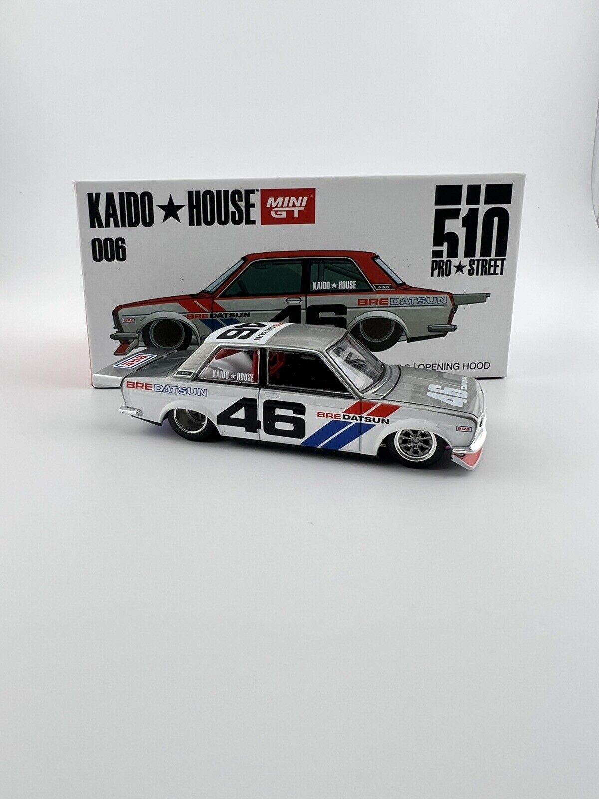 Chase - Datsun 510 Kaido House Pro Street BRE510 - Mini GT KHMG 006