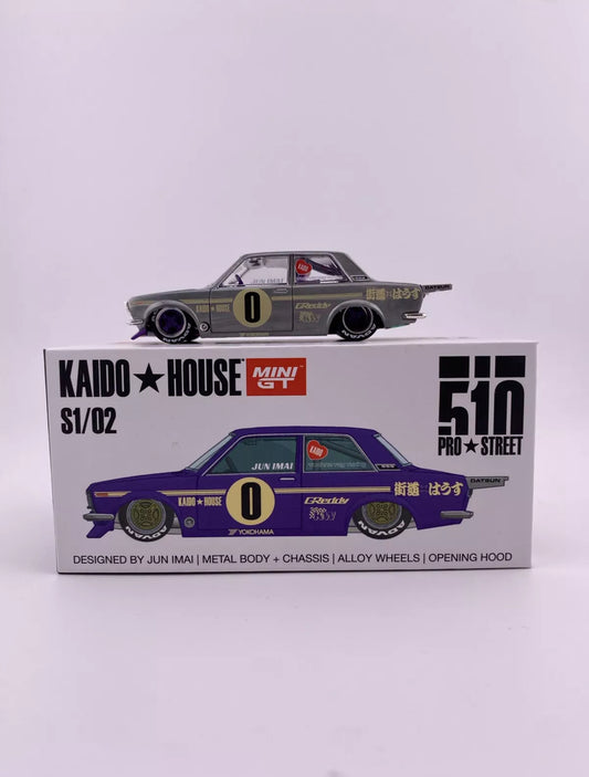 CHASE -  Datsun 510 Pro Street - OG Purple - Mini GT - Kaido House Chase 002