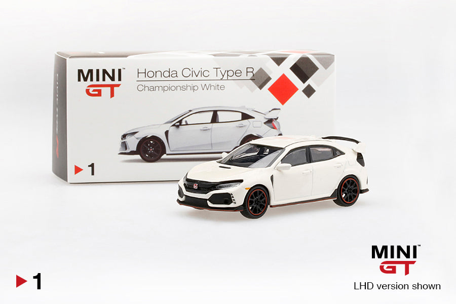 Honda Civic Type R (FK8) Championship White - Mini GT MGT 00001