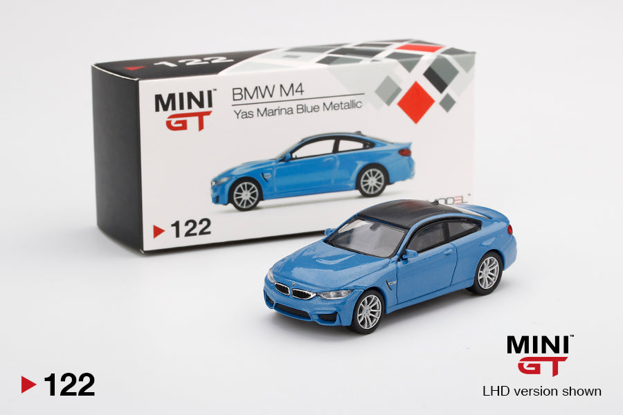 BMW M4 (F82) - Yas Marina Blue Metallic - Mini GT 00122