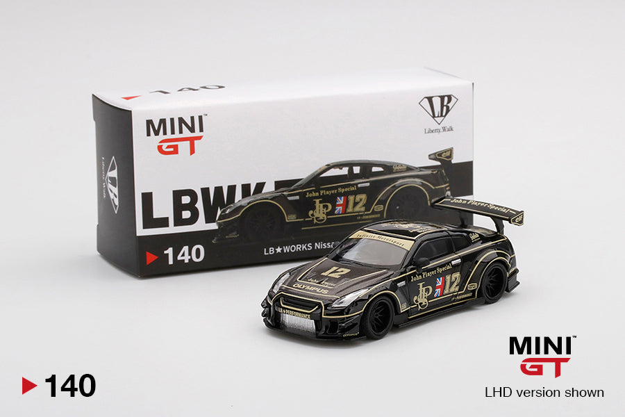 LB Works Nissan GT-R R35 - Black - TSM Mini GT - MGT 00140 - JPS