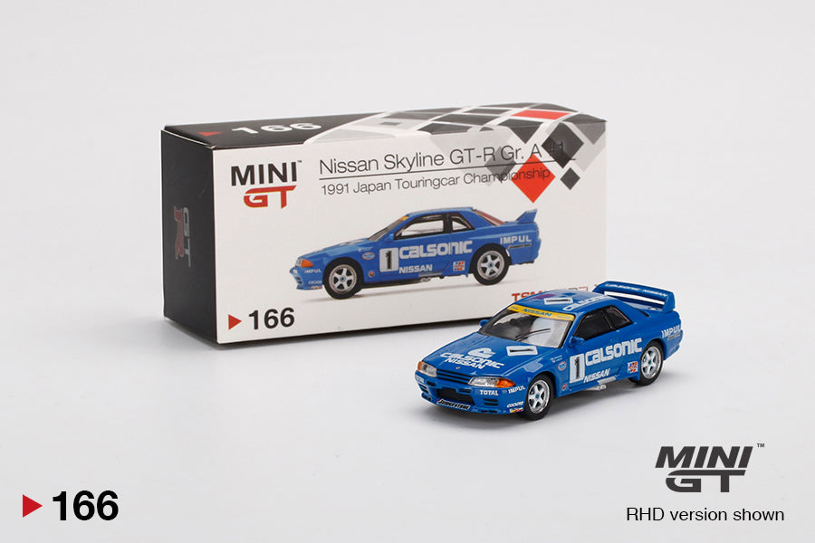 Nissan Skyline GT-R (R32) Gr. A #1 1991 Japan Touring Car - Mini GT MGT 00166