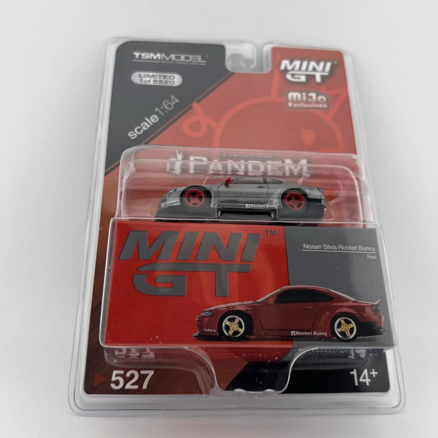 Chase - Nissan Silvia (S15) Rocket Bunny Red - Mini GT MGT 00527