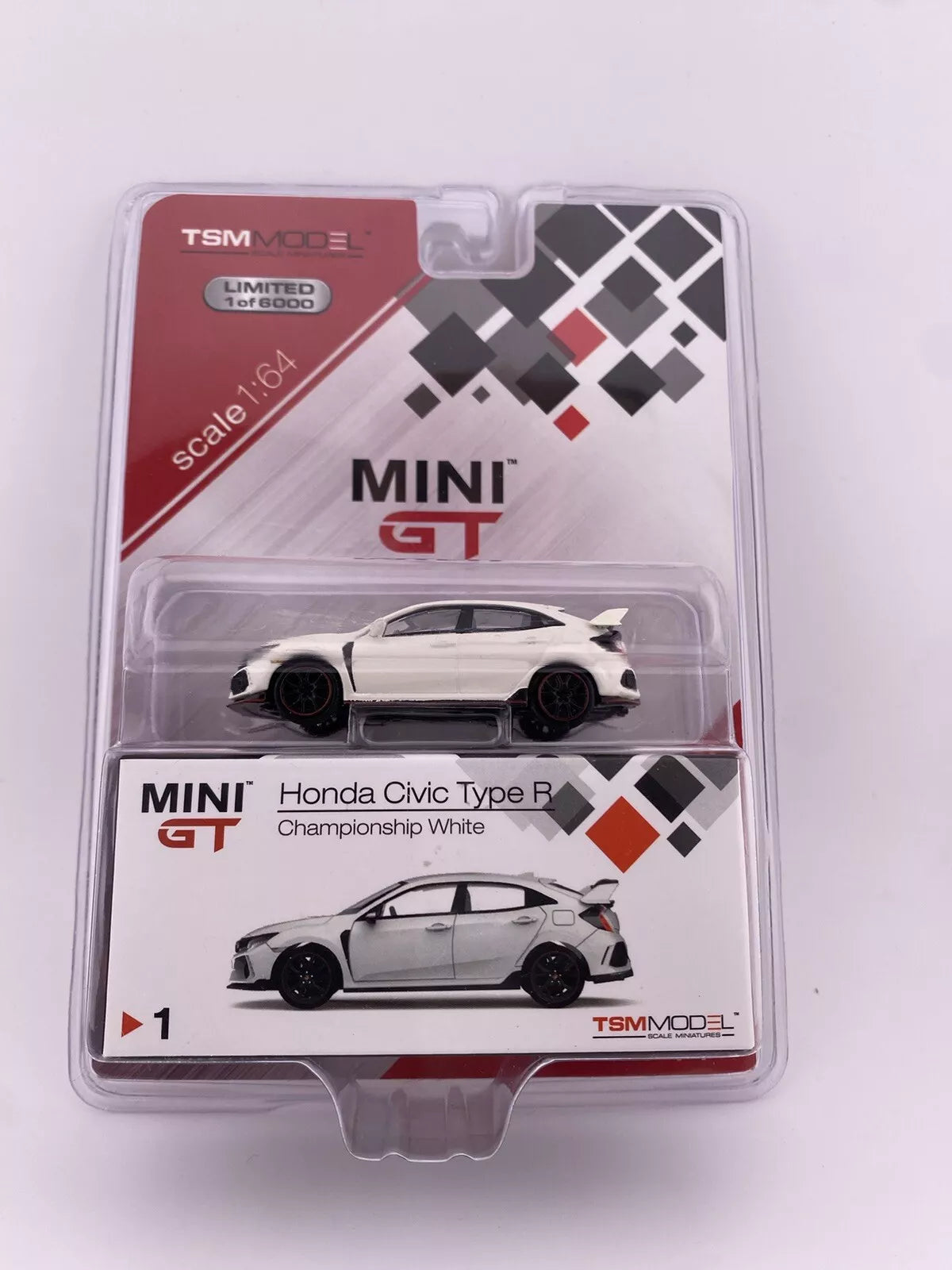 Honda Civic Type R (FK8) Championship White - Mini GT MGT 00001