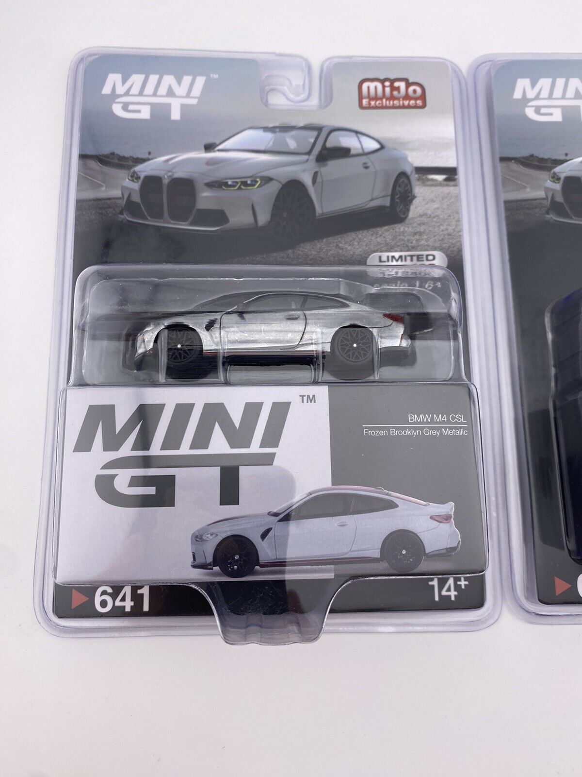 CHASE - BMW M4 CSL (G82) - Frozen Brooklyn Grey Metallic Mini GT 00641 Lot of 2