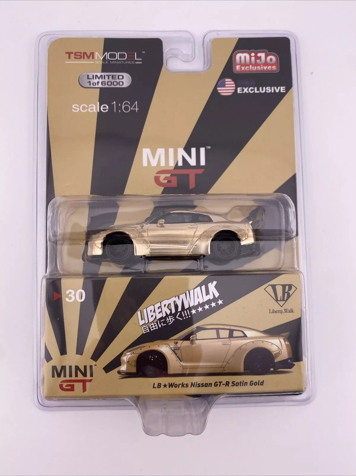 Nissan GT-R (R35) LB Works Satin Gold - Mini GT MGT 00030