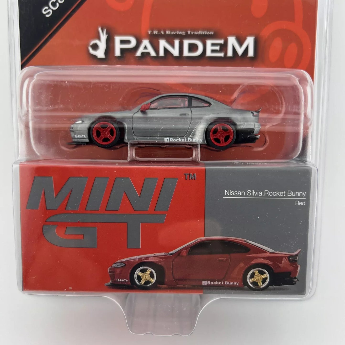 Chase - Nissan Silvia (S15) Rocket Bunny Red - Mini GT MGT 00527