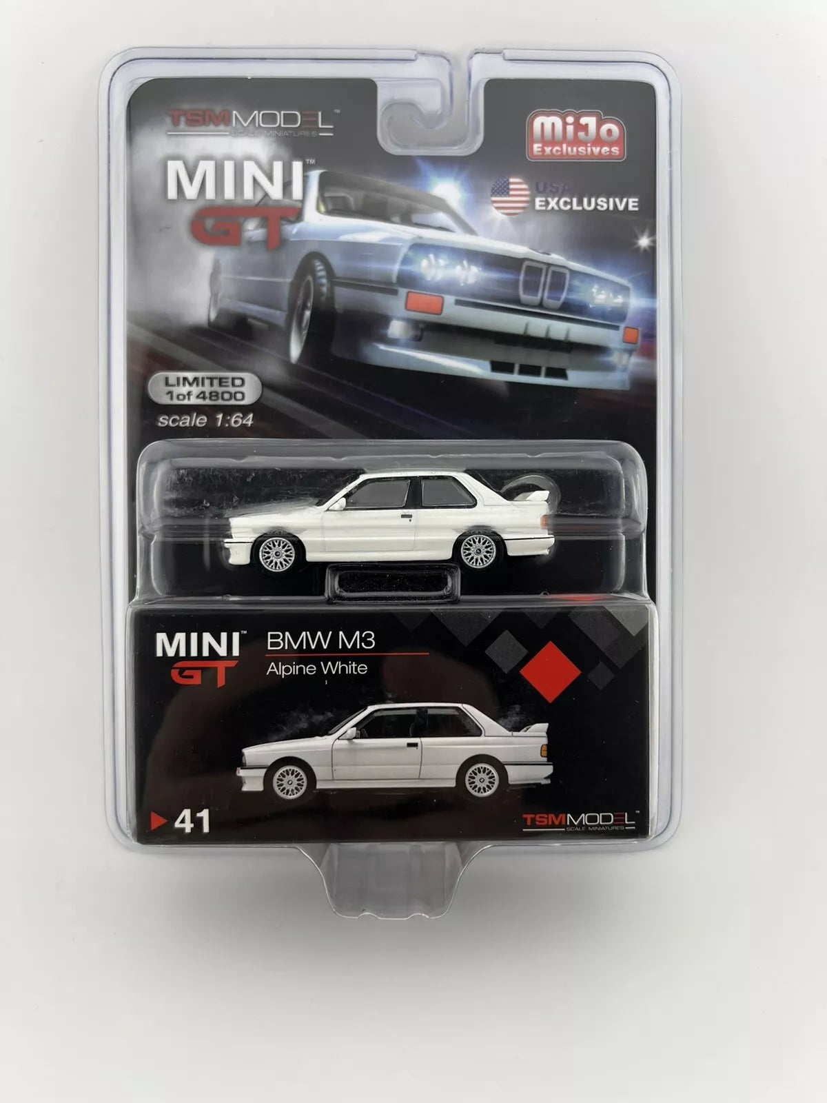 BMW M3 E30 Alpine White - Mini GT MGT 00041