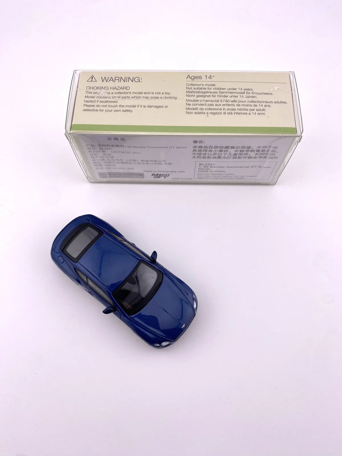 Bentley Continental GT Speed - Marlin - Mini GT BL2331 Bentley Store Exclusive - Sealed Box