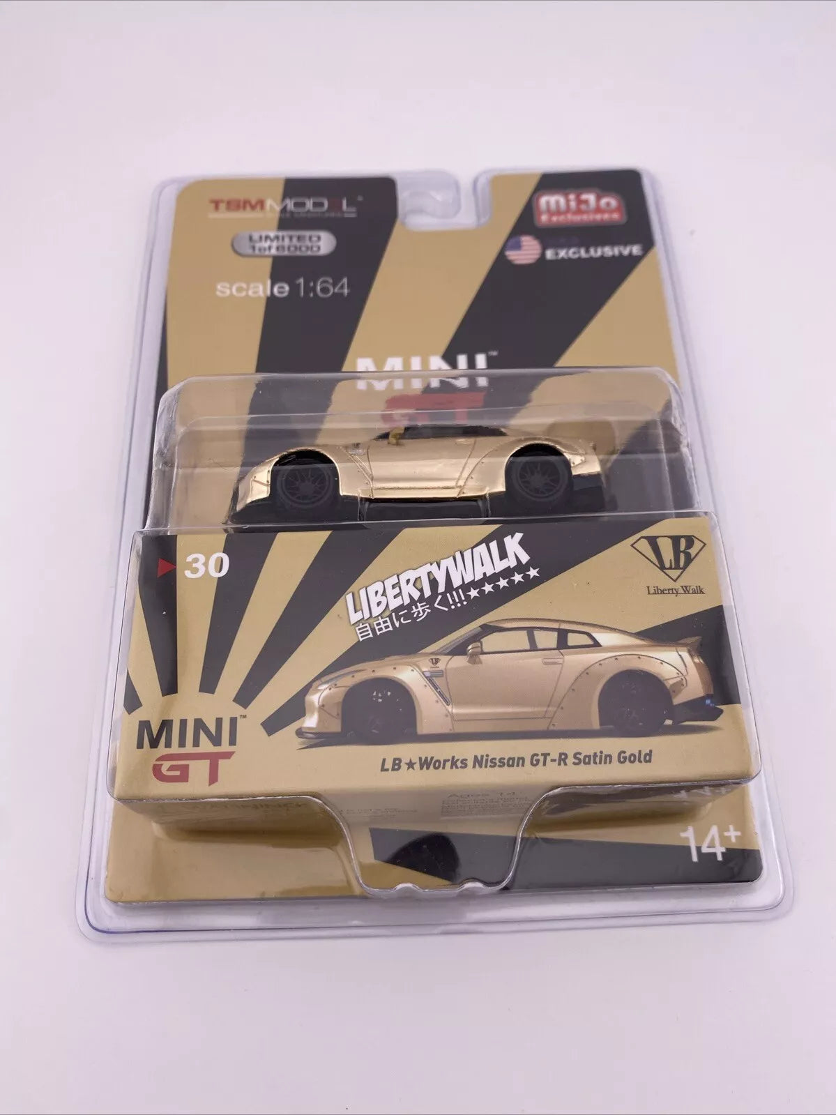 Nissan GT-R (R35) LB Works Satin Gold - Mini GT MGT 00030