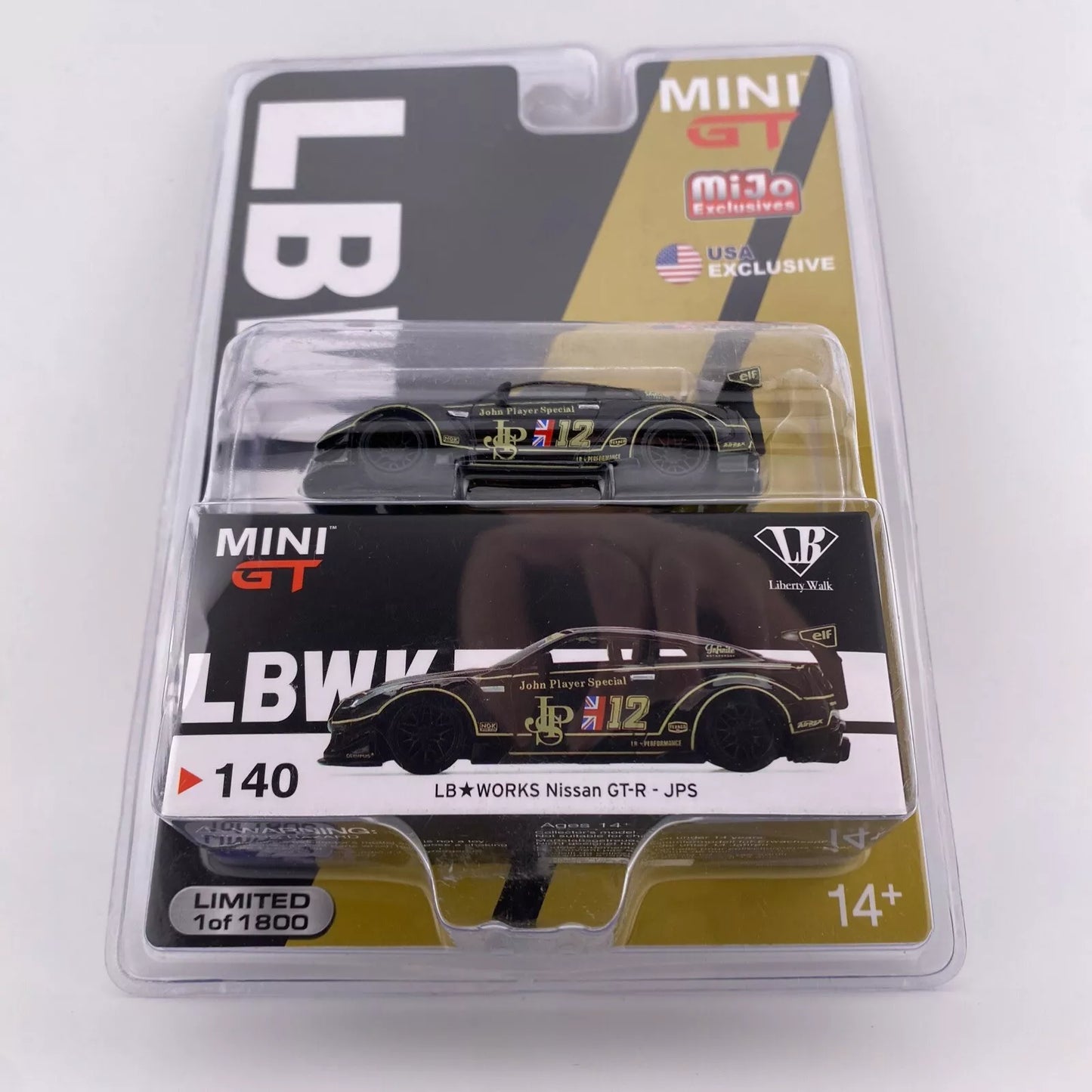 LB Works Nissan GT-R R35 - Black - TSM Mini GT - MGT 00140 - JPS