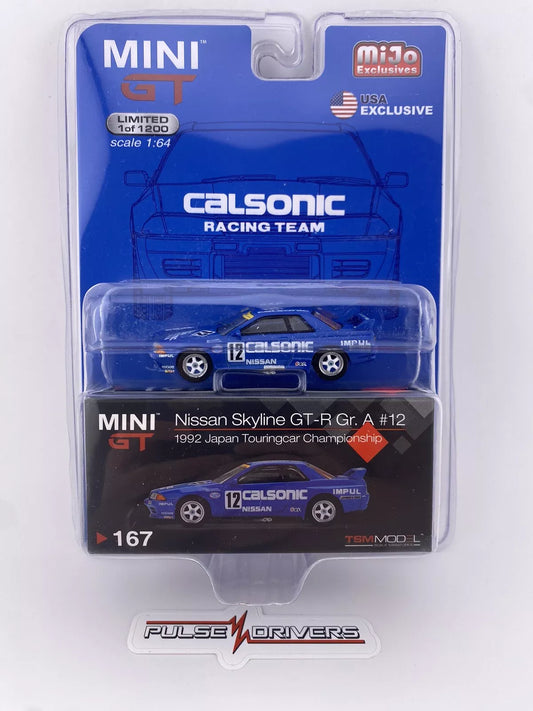 Nissan Skyline GT-R (R32) Gr. A Blue - Mini GT MGT 00167